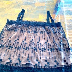 Tops Womens Black Lace Tank Poshmark